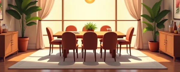 comedor en un espacio acogedor