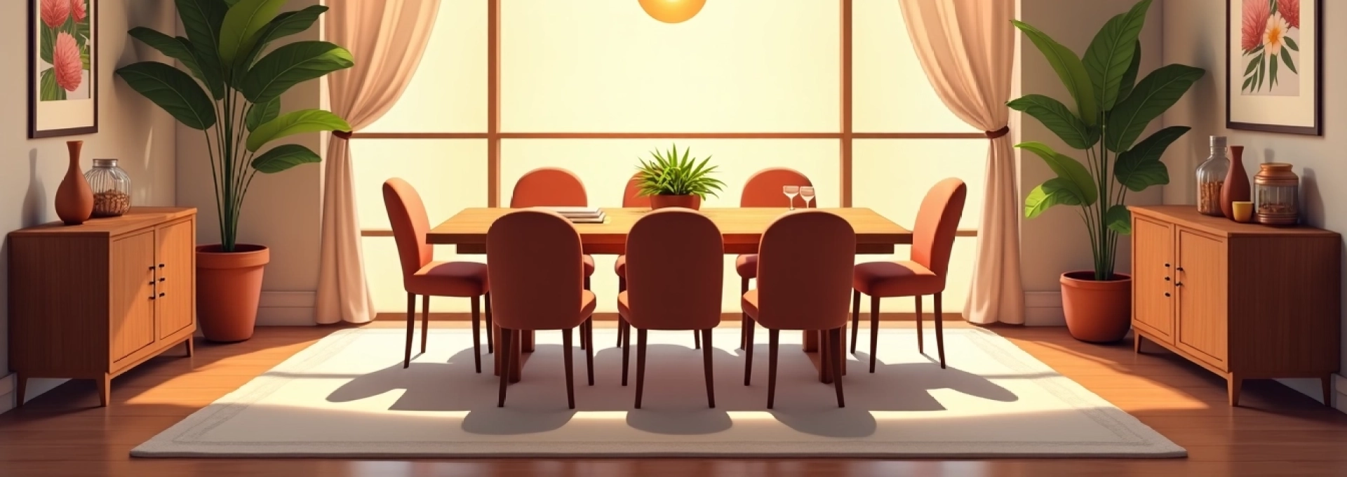 comedor en un espacio acogedor