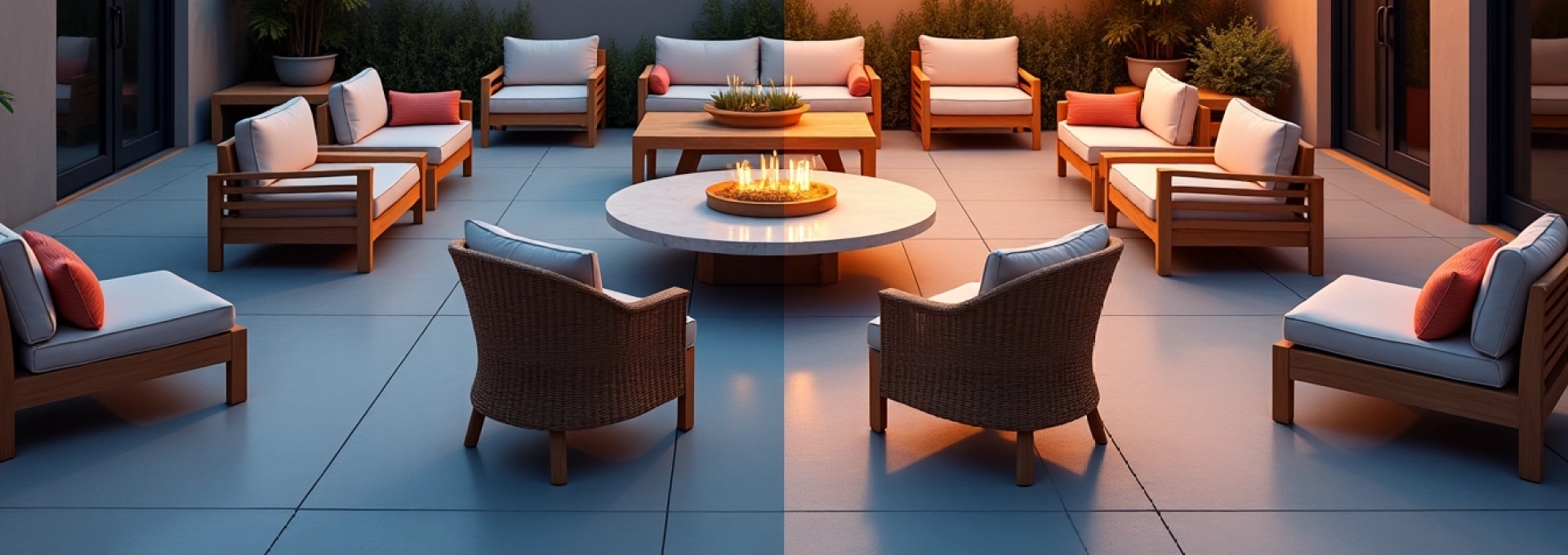 los muebles para terraza