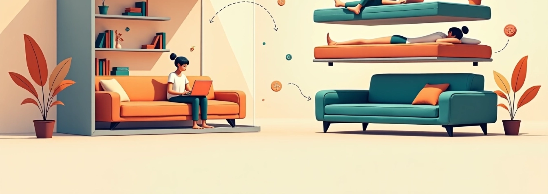 sofás transformables